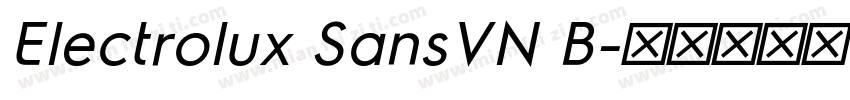 Electrolux SansVN B字体转换
